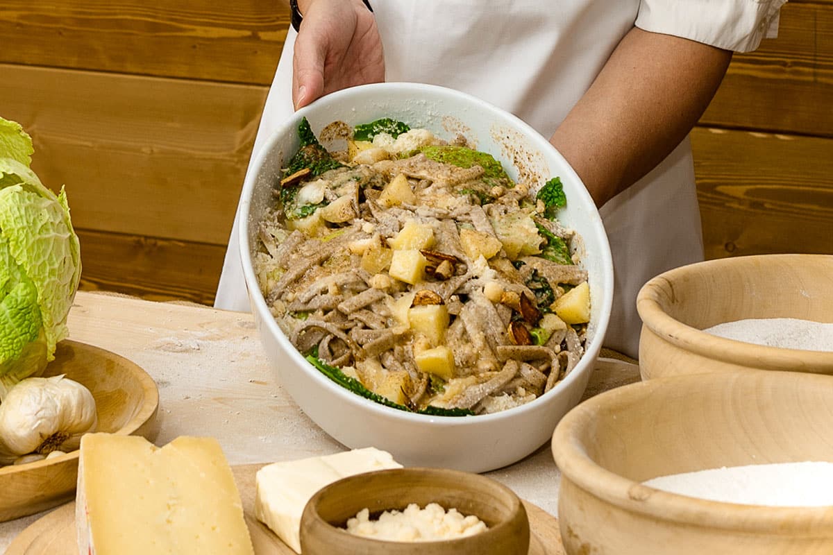 La ricetta originale dei Pizzoccheri del borgo di Teglio