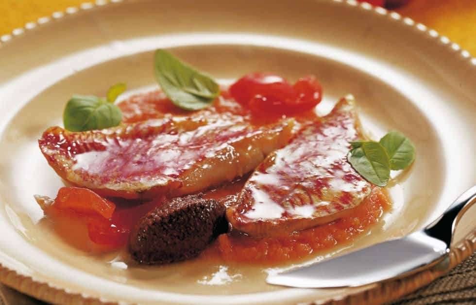 Ricetta: Filetti di triglia alla livornese