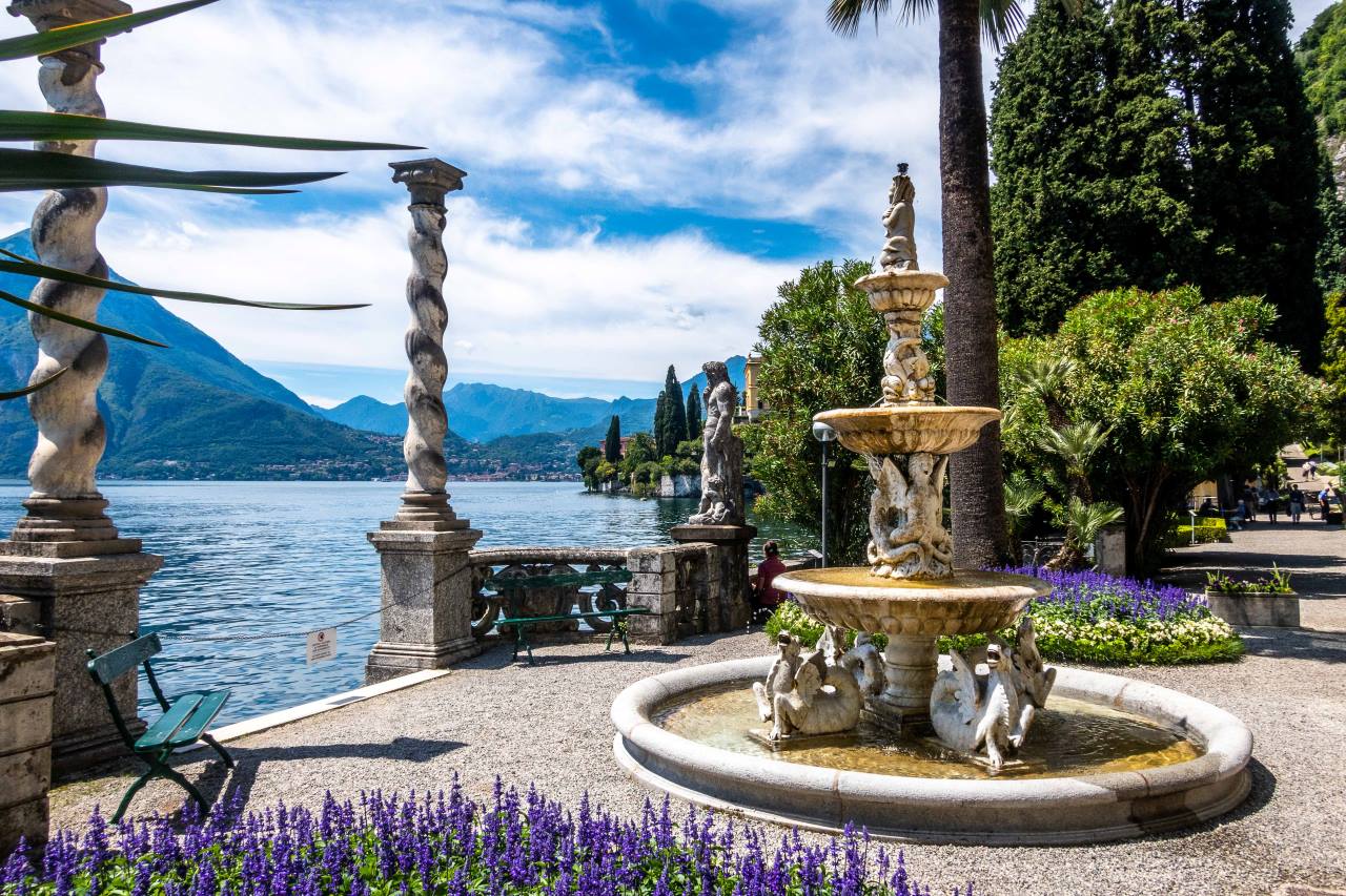 Nel giardino di Villa Monastero