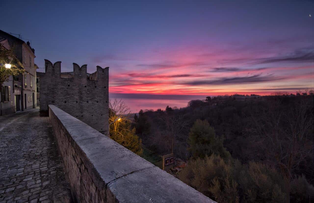 Alba a Torre di Palme