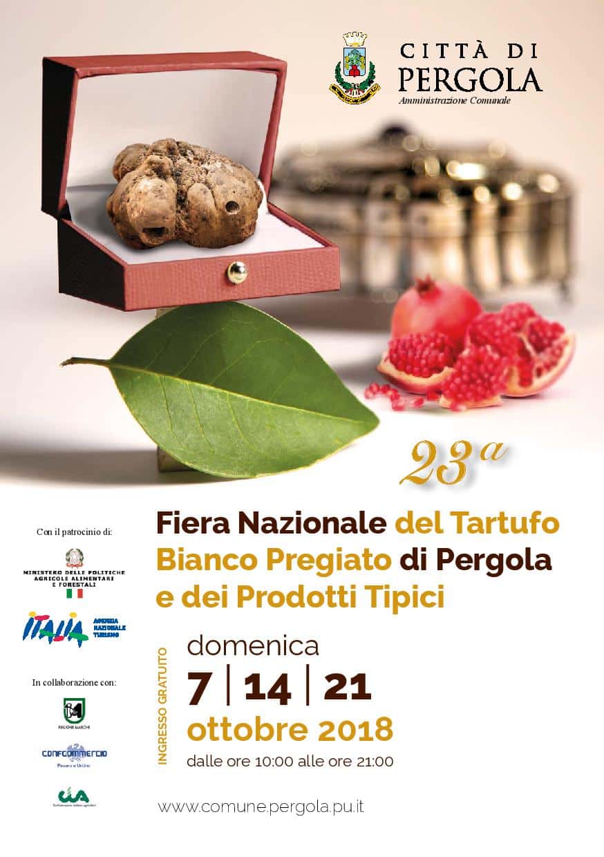 Presentata la 23esima edizione della Fiera Nazionale del Tartufo Bianco Pregiato di Pergola e dei Prodotti Tipici
