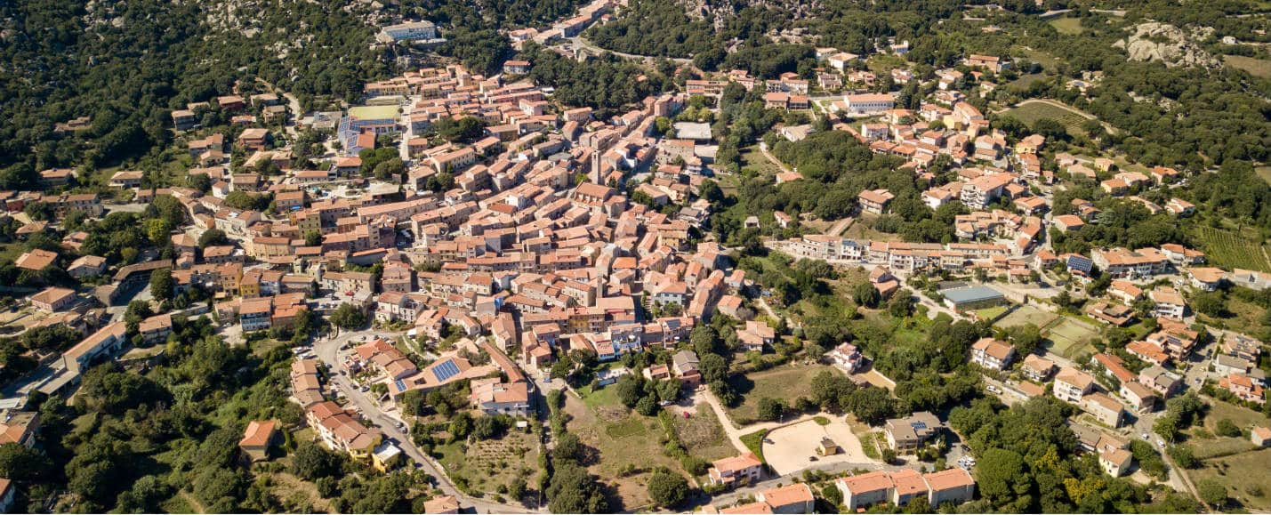 Aggius dall'alto