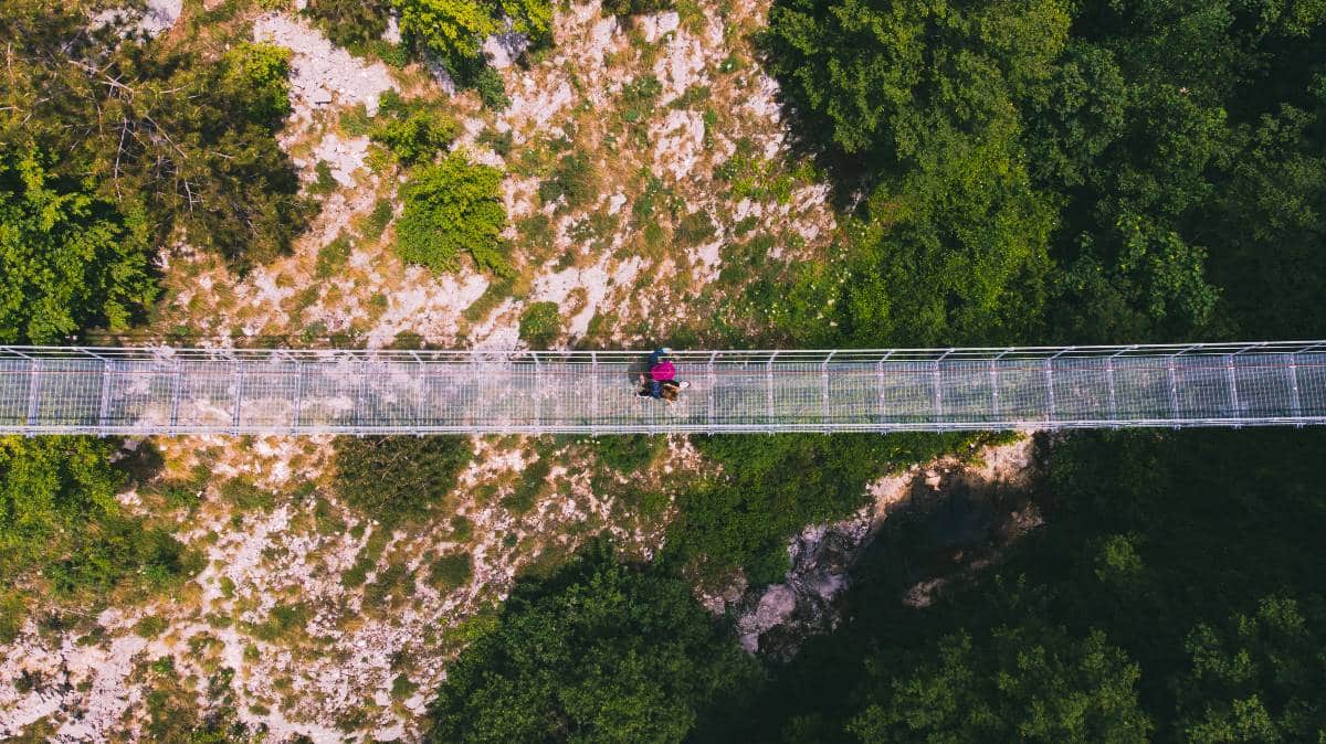 Ponte tibetano di Roccamandolfi