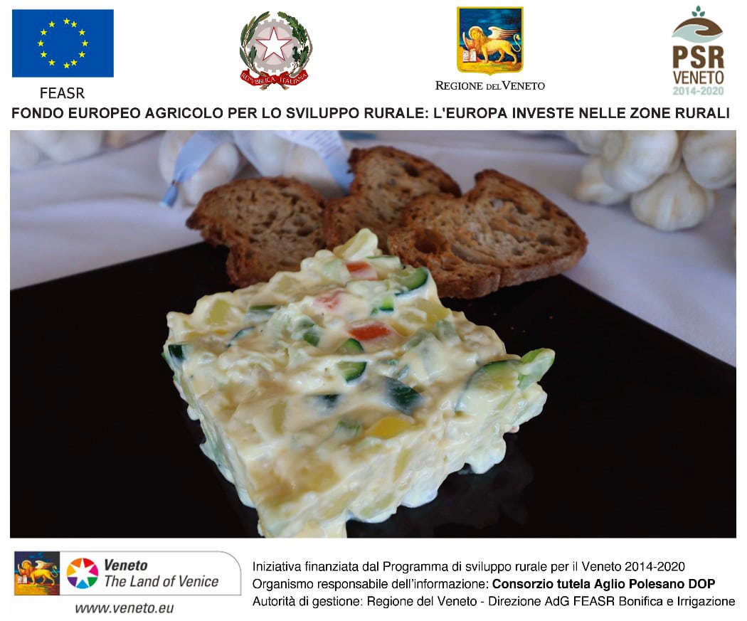 Insalata russa con maionese all’ Aglio Bianco Polesano DOP