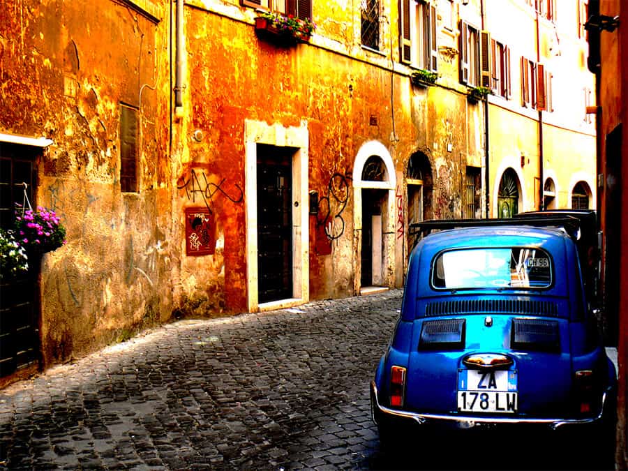 Un vicolo di Trastevere