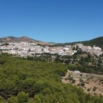 a town on a hill